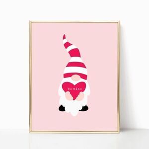 “Be Mine” Gnome Print